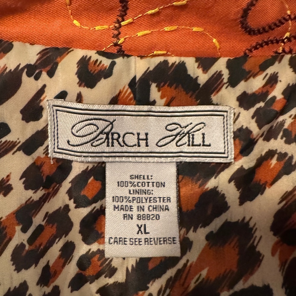 Birch Hill Orange Patterned Women's Jacket - Picture 4 of 7